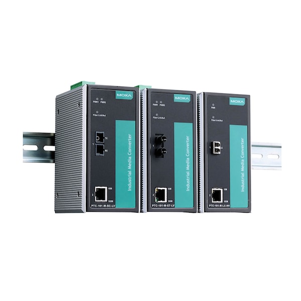 Indust. 10/100Baset, 100Basefx Mdia Cnvrter, Mltimode, Ptc-101-M-Lc-Hv